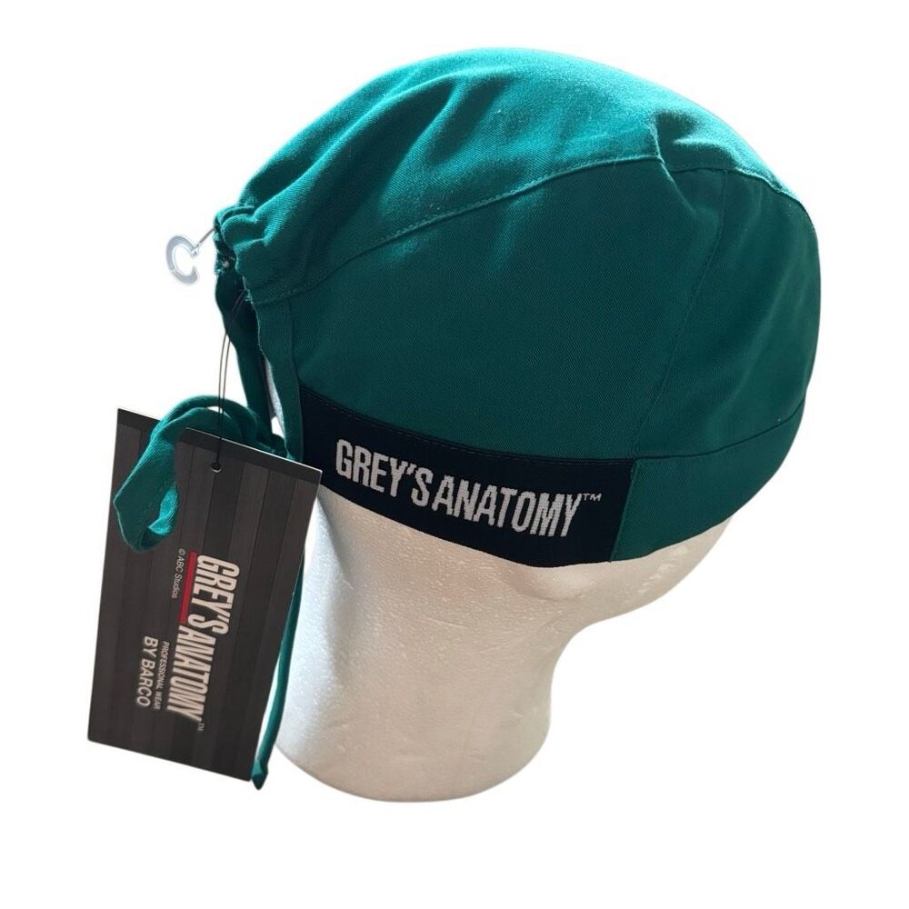 New Barco Grey's Anatomy Giving Unisex Fitted Scrub Cap Hunter Green GRA831 NWT